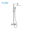 Brief bathroom brass shower mixer thermostatic bath faucets wall mounted high end temperature control